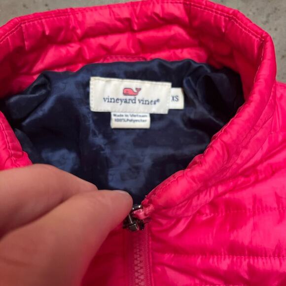 vineyard vines womens pink puffer jacket XS - Picture 5 of 7
